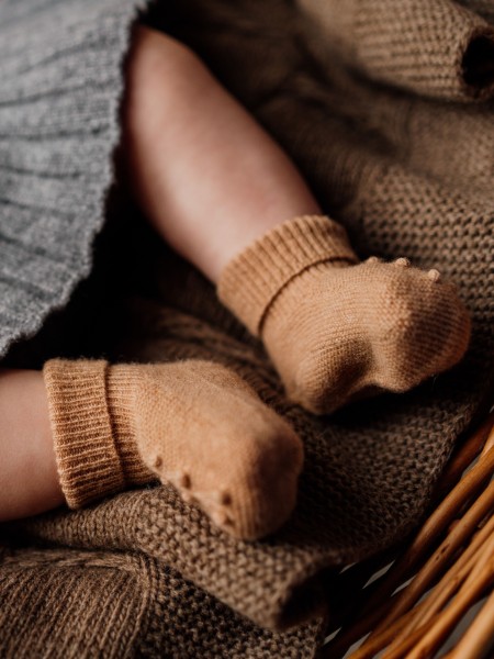 Knitted booties