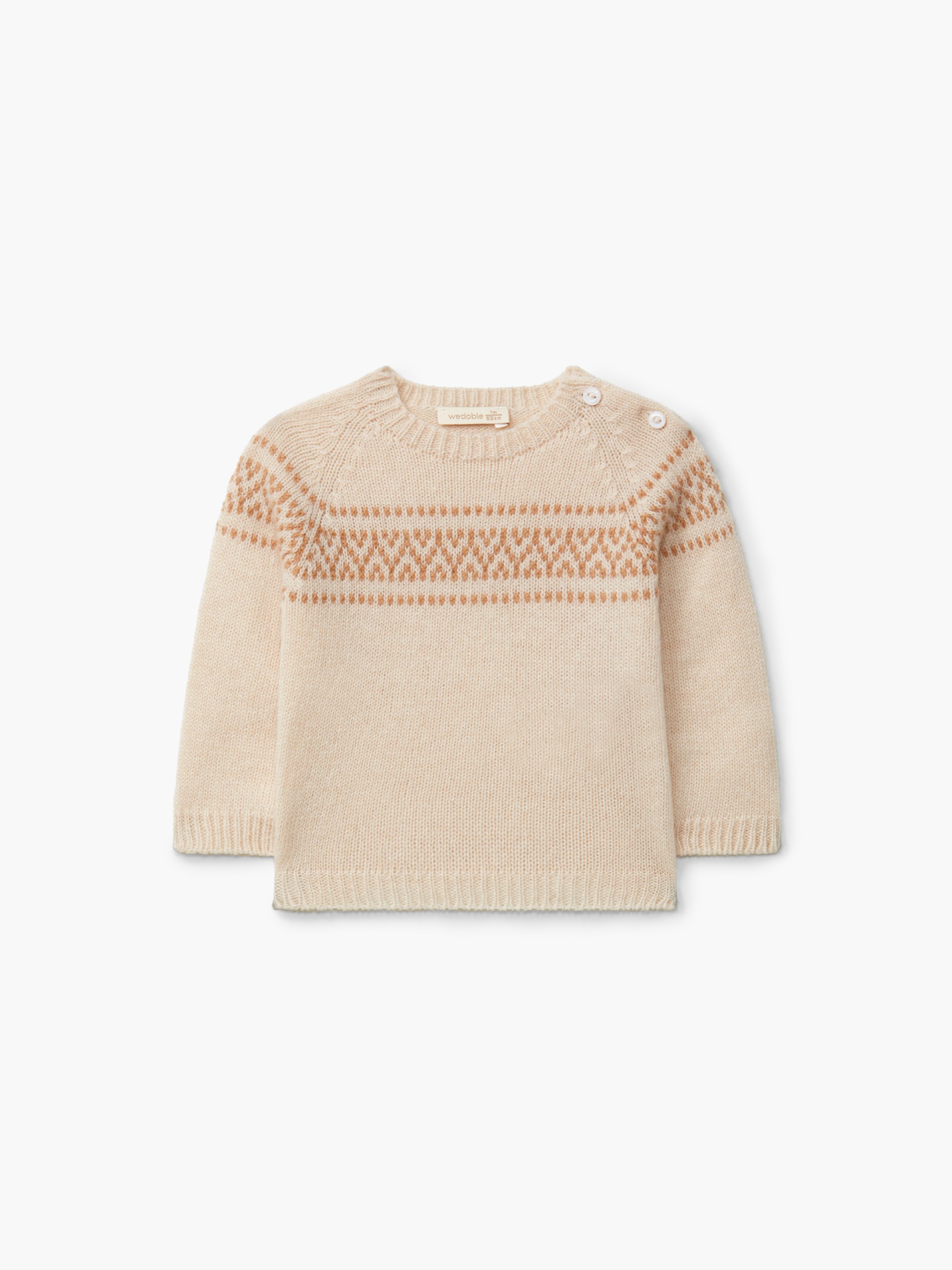 Knitted jacquard sweater