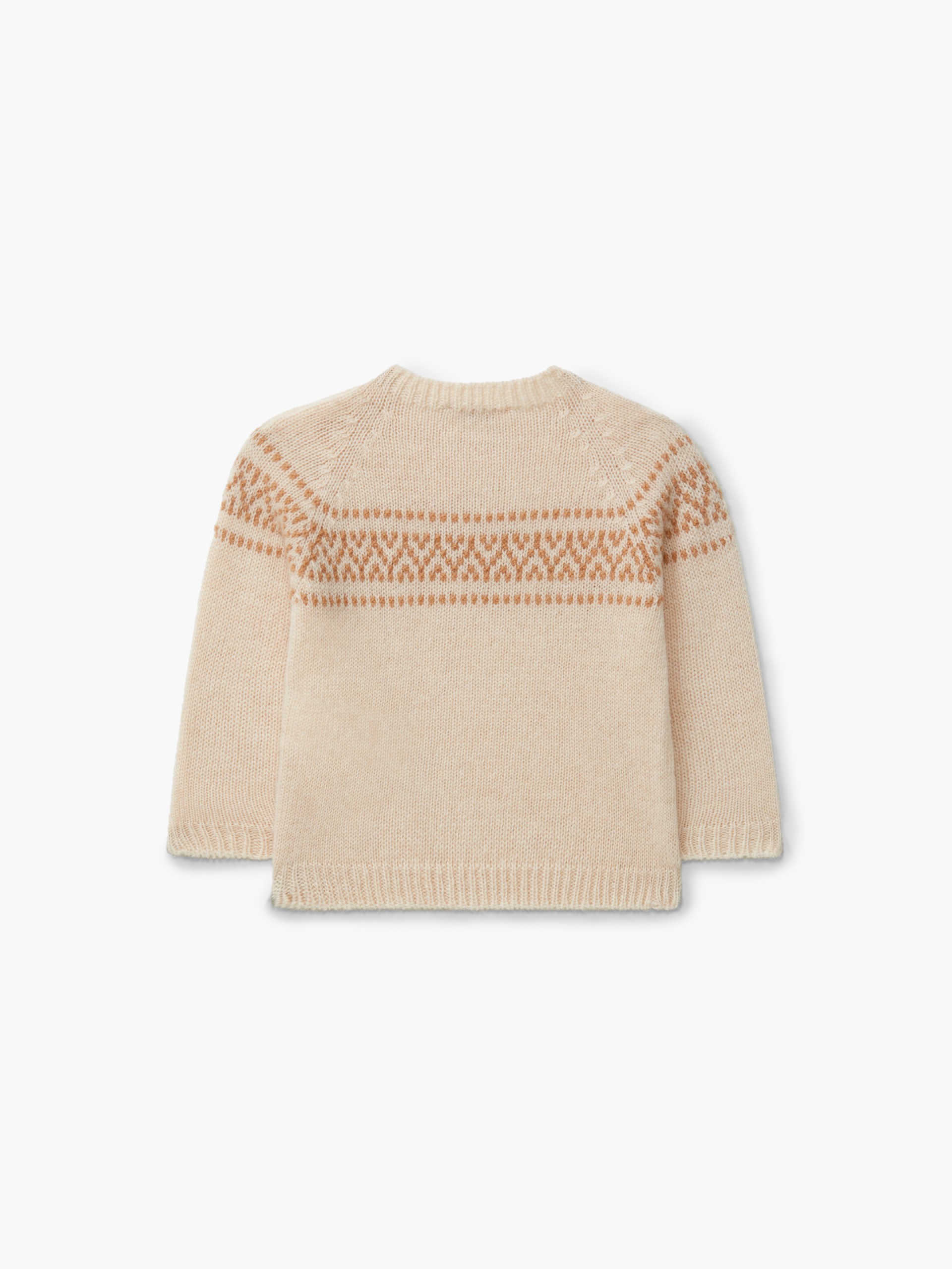 Knitted jacquard sweater