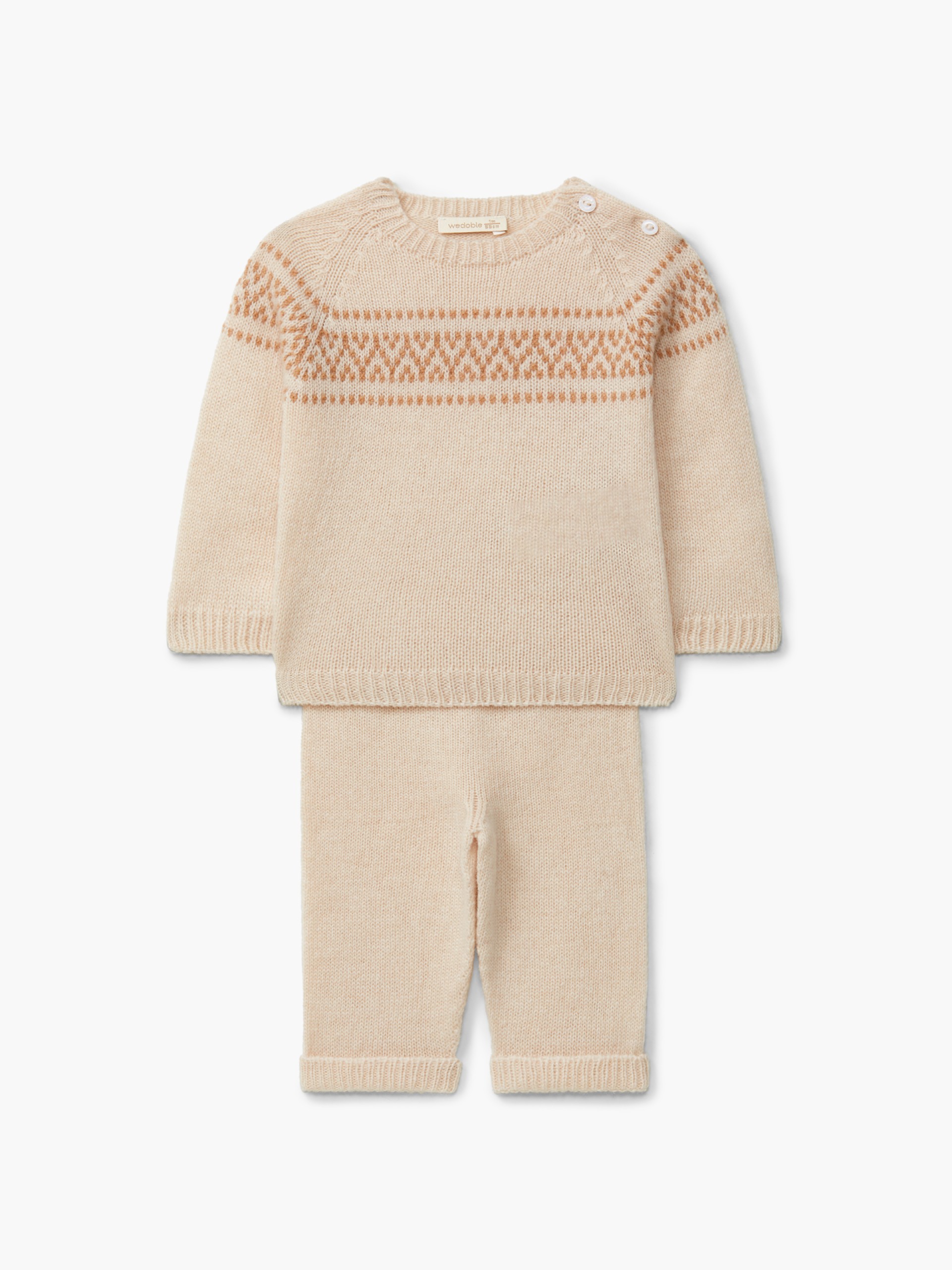 Knitted jacquard sweater