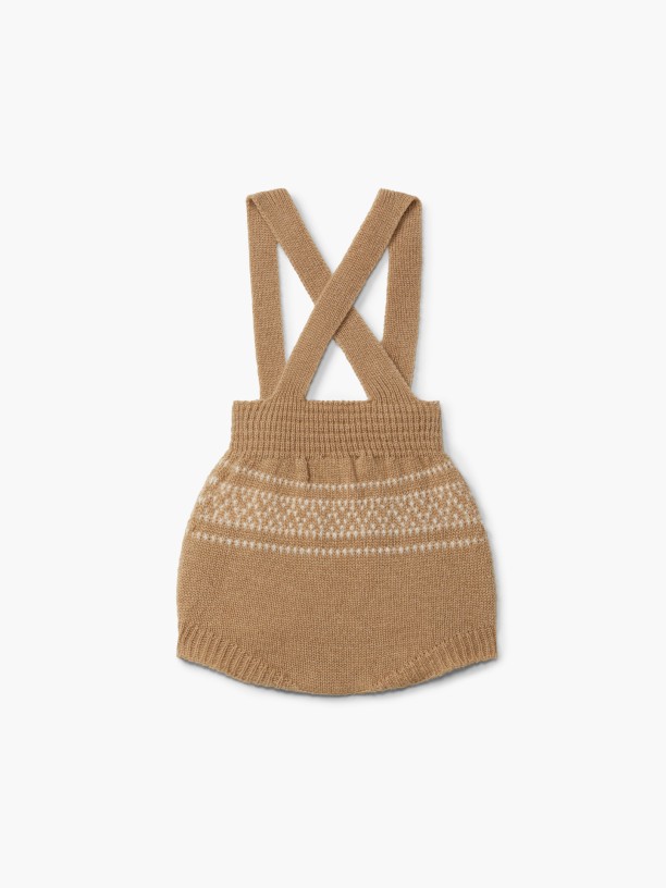 Knitted jacquard shortie Knitted jacquard shortie
