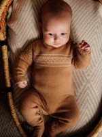Knitted jacquard babygrow Knitted jacquard babygrow