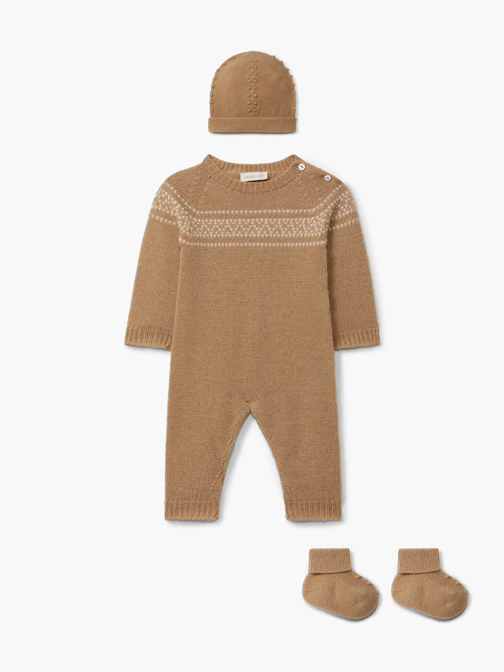 Knitted jacquard babygrow