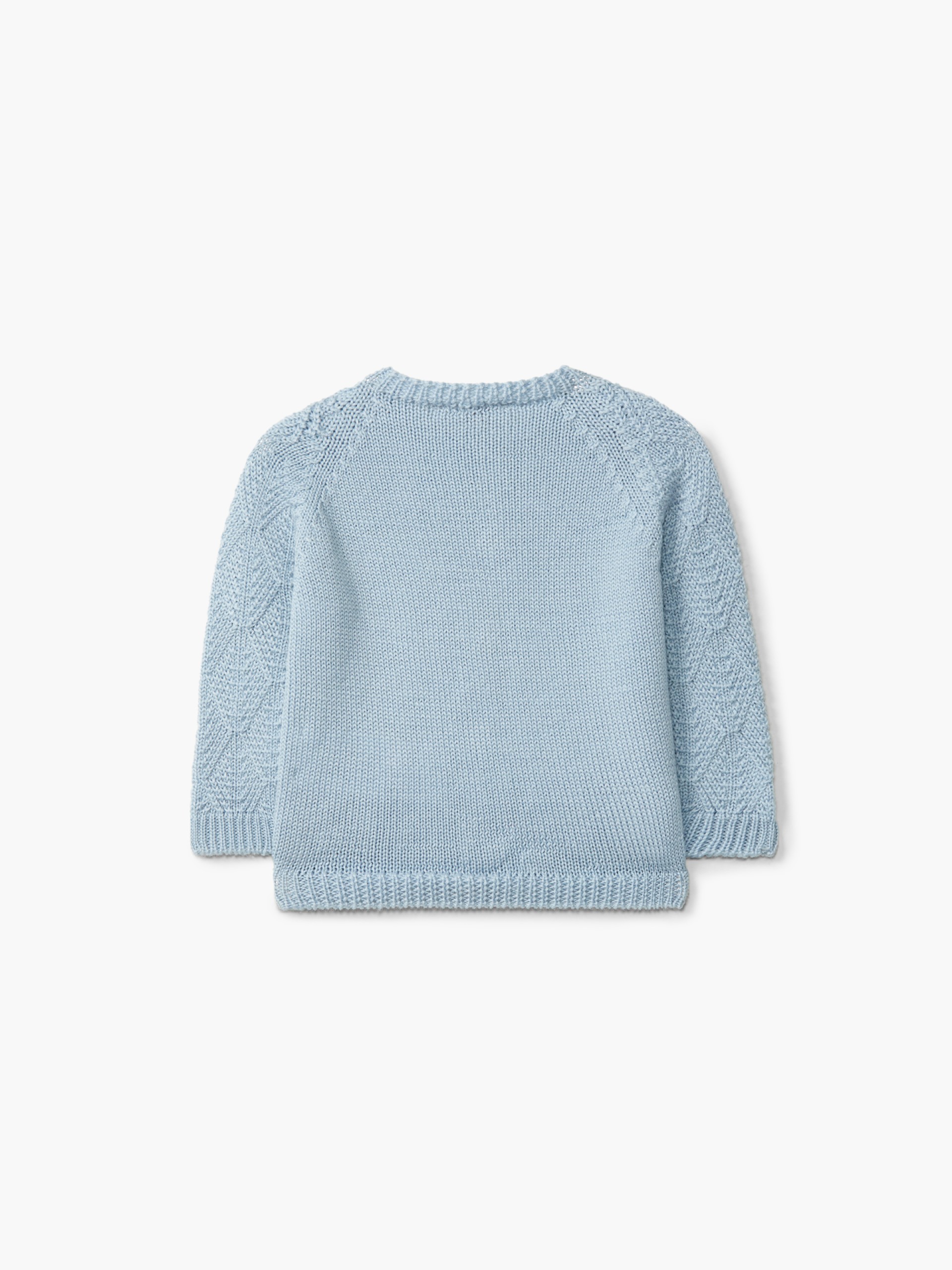Knitted wool cardigan