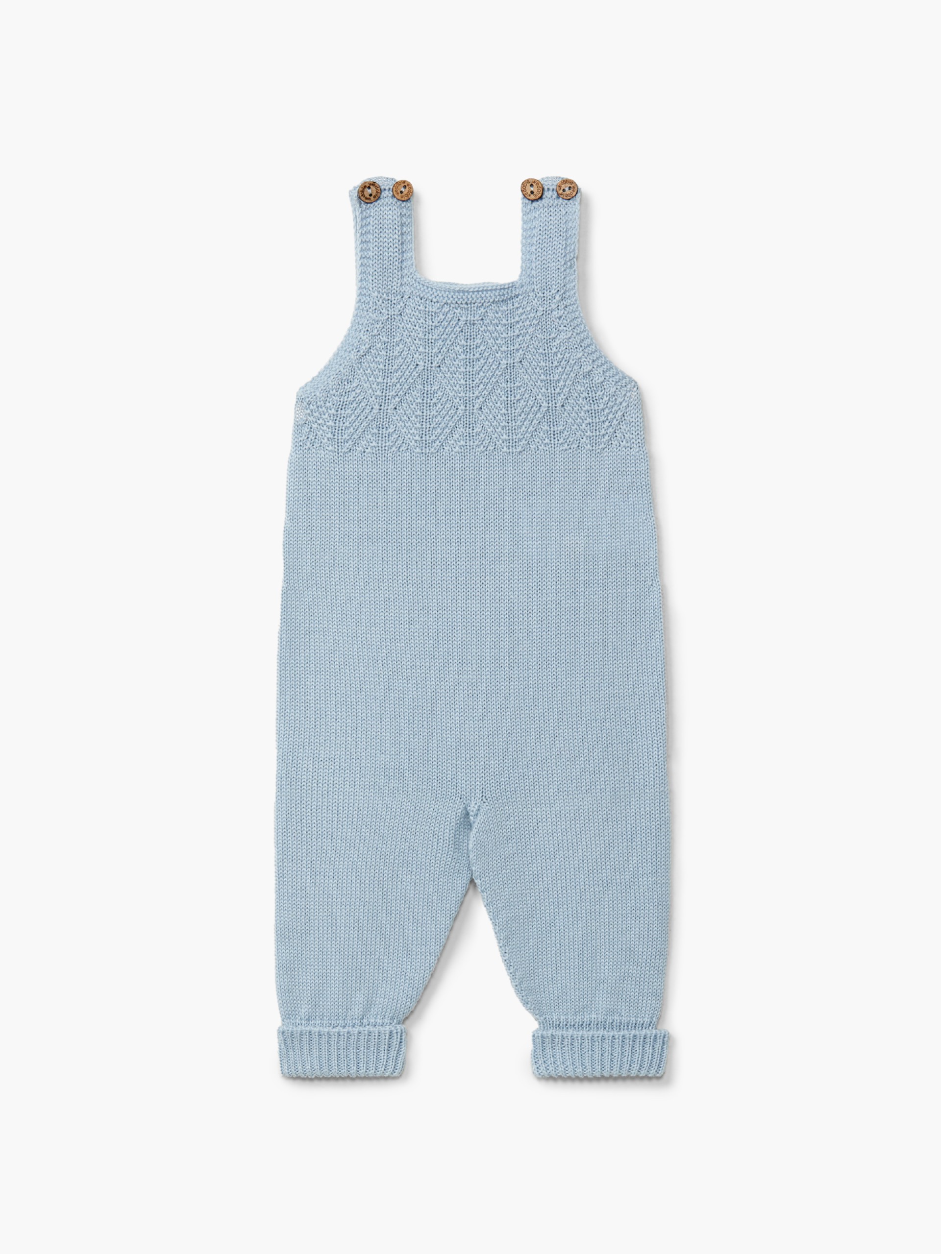 Knitted wool dungarees
