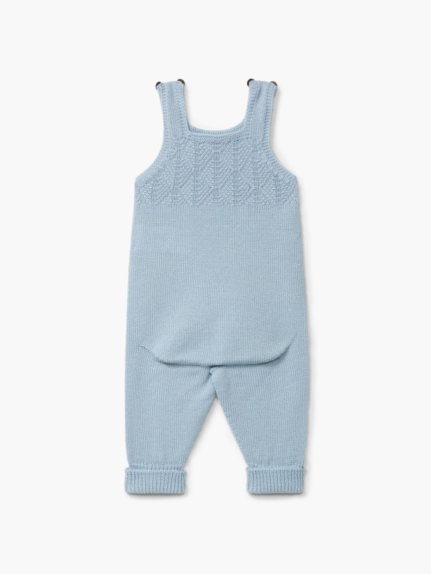 Knitted wool dungarees Knitted wool dungarees