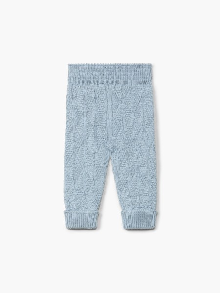 Knitted wool trousers