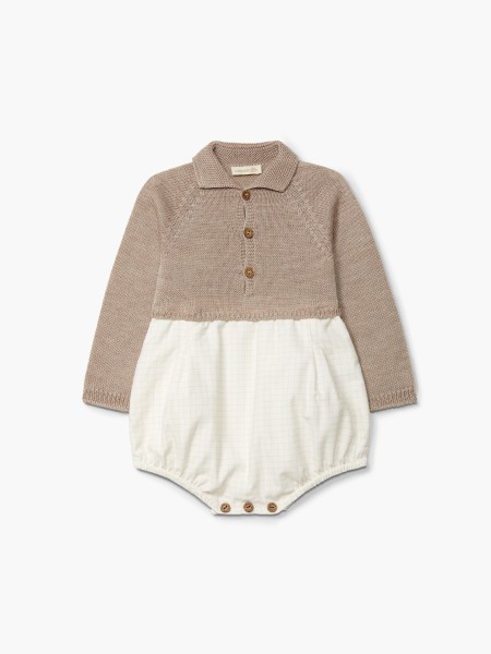 Long-sleeved polo shortie Long-sleeved polo shortie