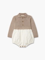 Long-sleeved polo shortie Long-sleeved polo shortie