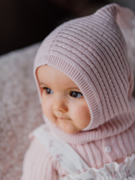 Knitted wool balaclava