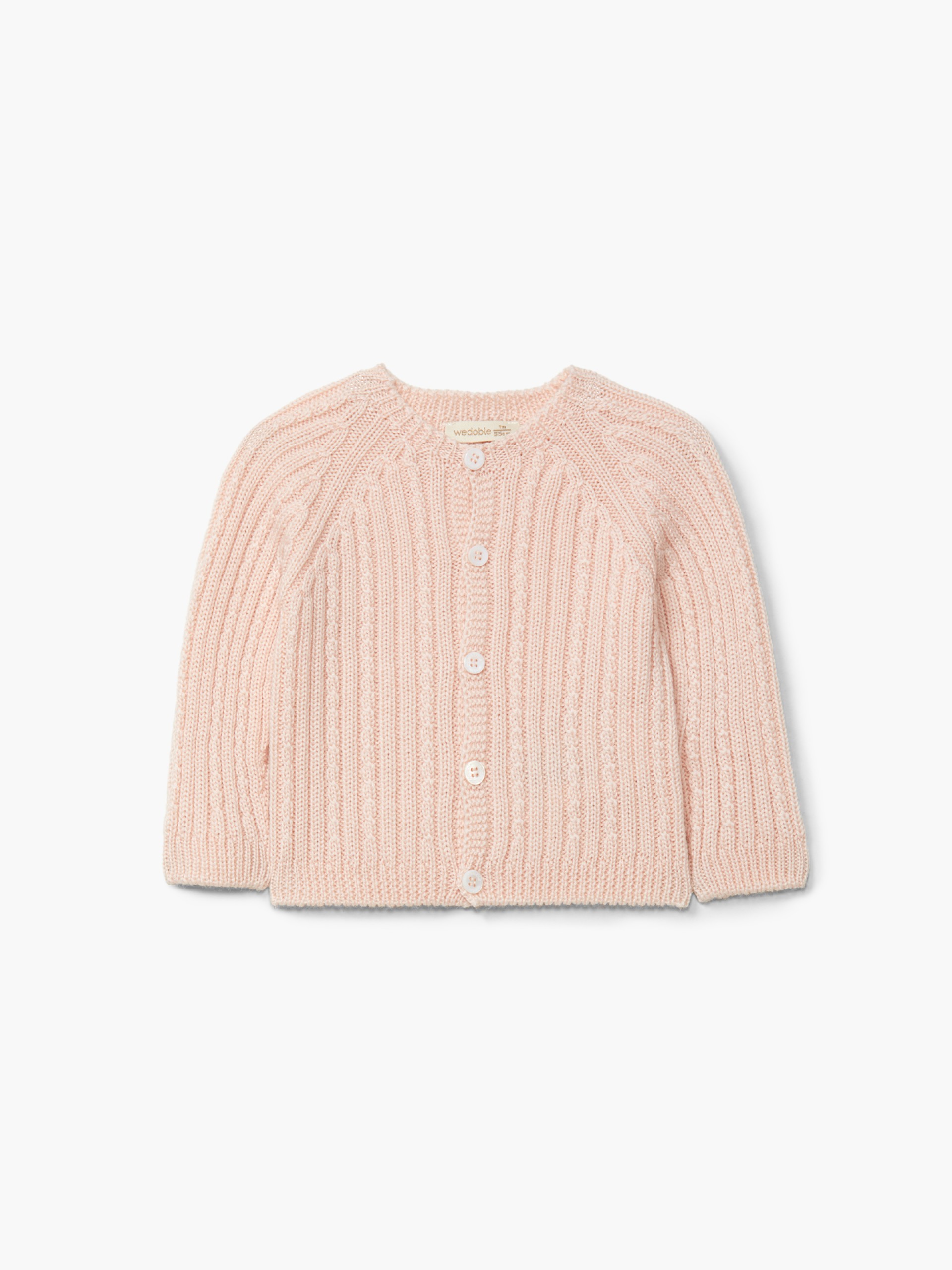 Knitted wool cardigan