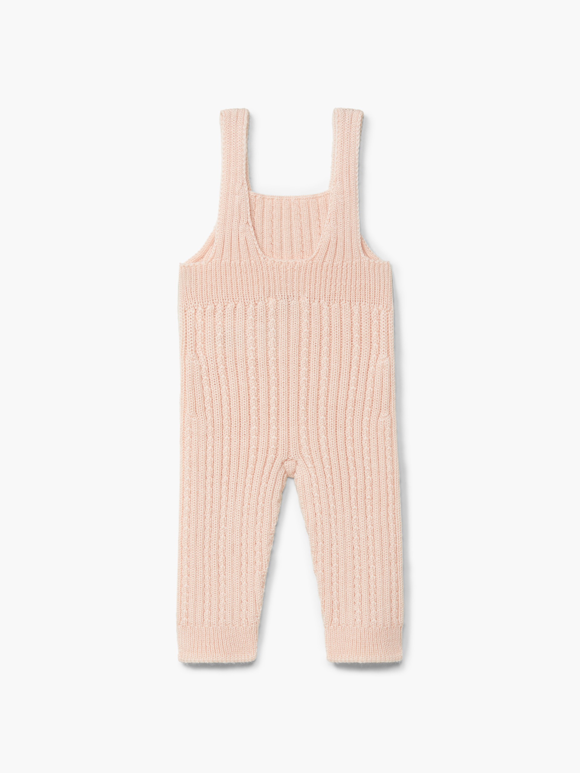 Knitted wool dungarees