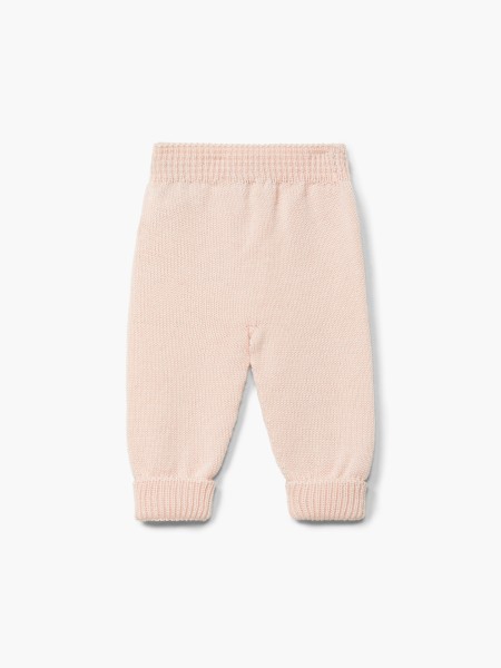 Knitted wool trousers