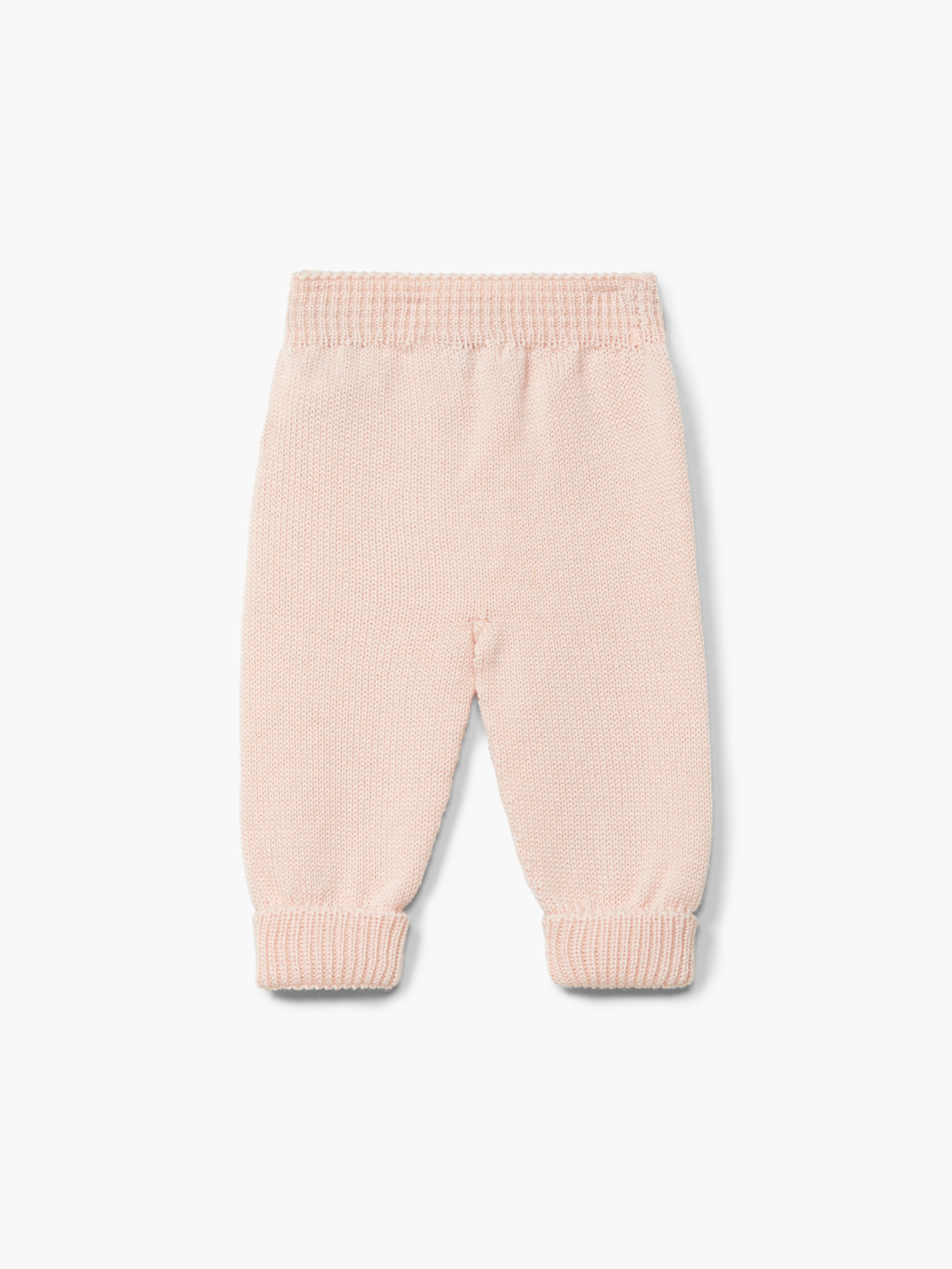 Knitted wool trousers