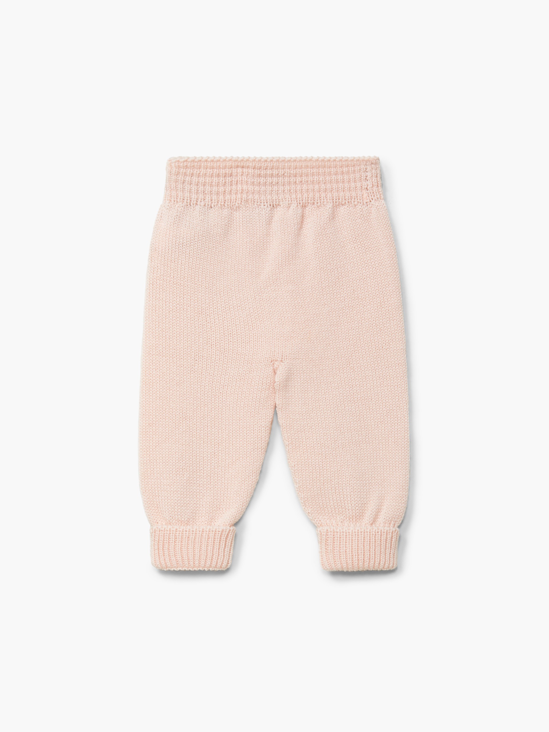 Knitted wool trousers