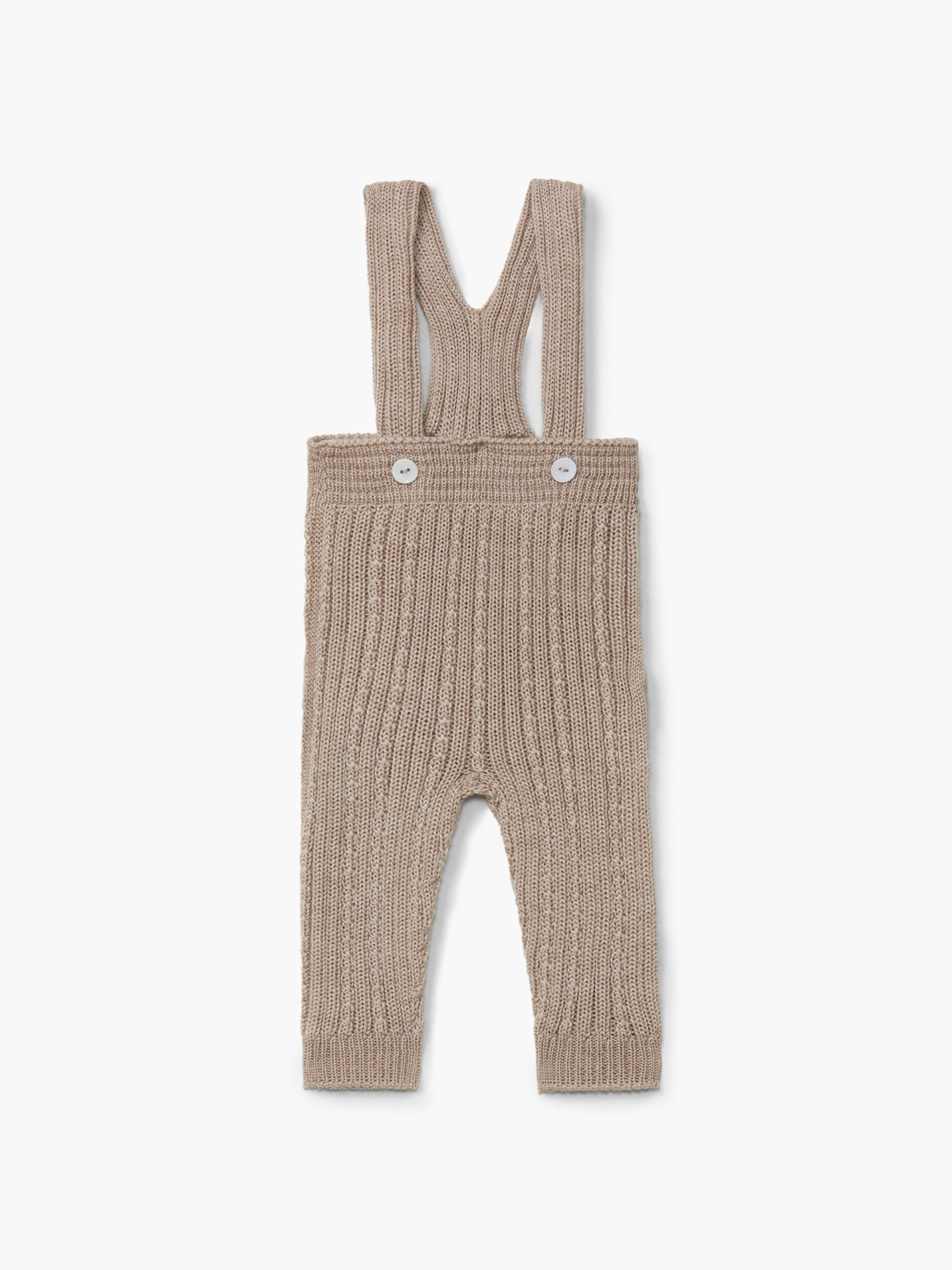 Knitted wool trousers