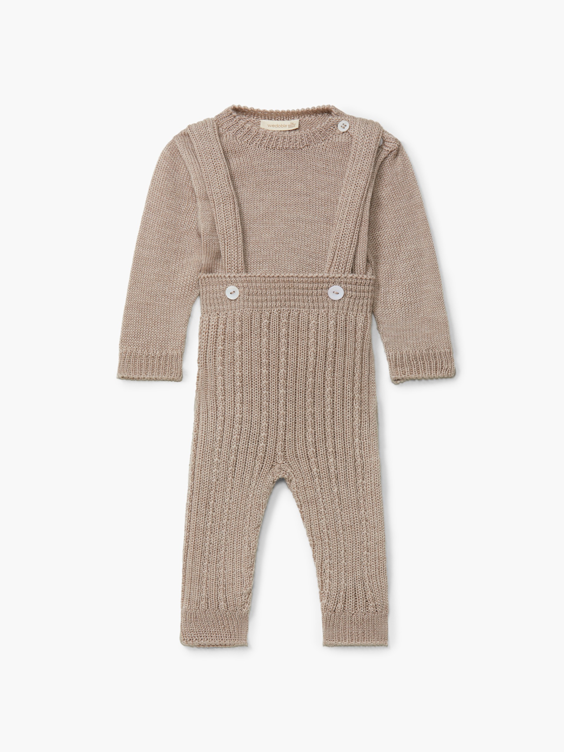 Knitted wool trousers