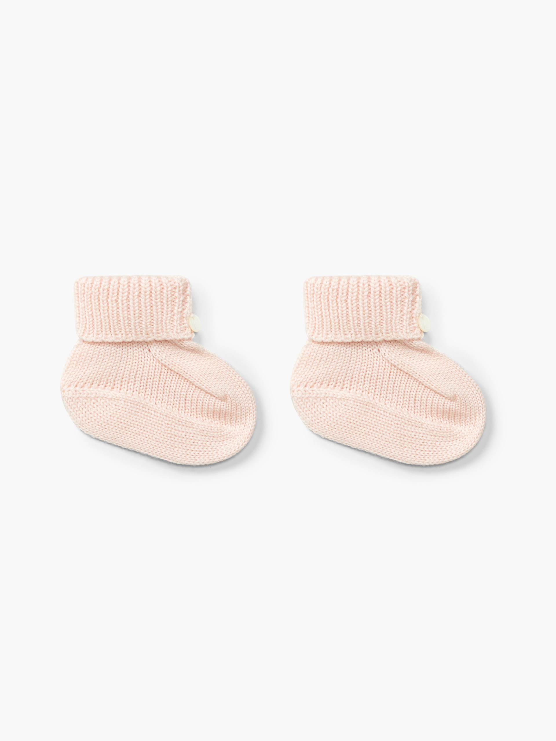 Knitted wool booties