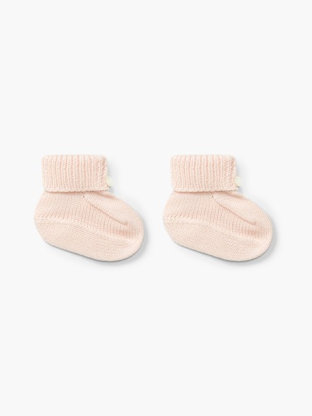 Knitted wool booties