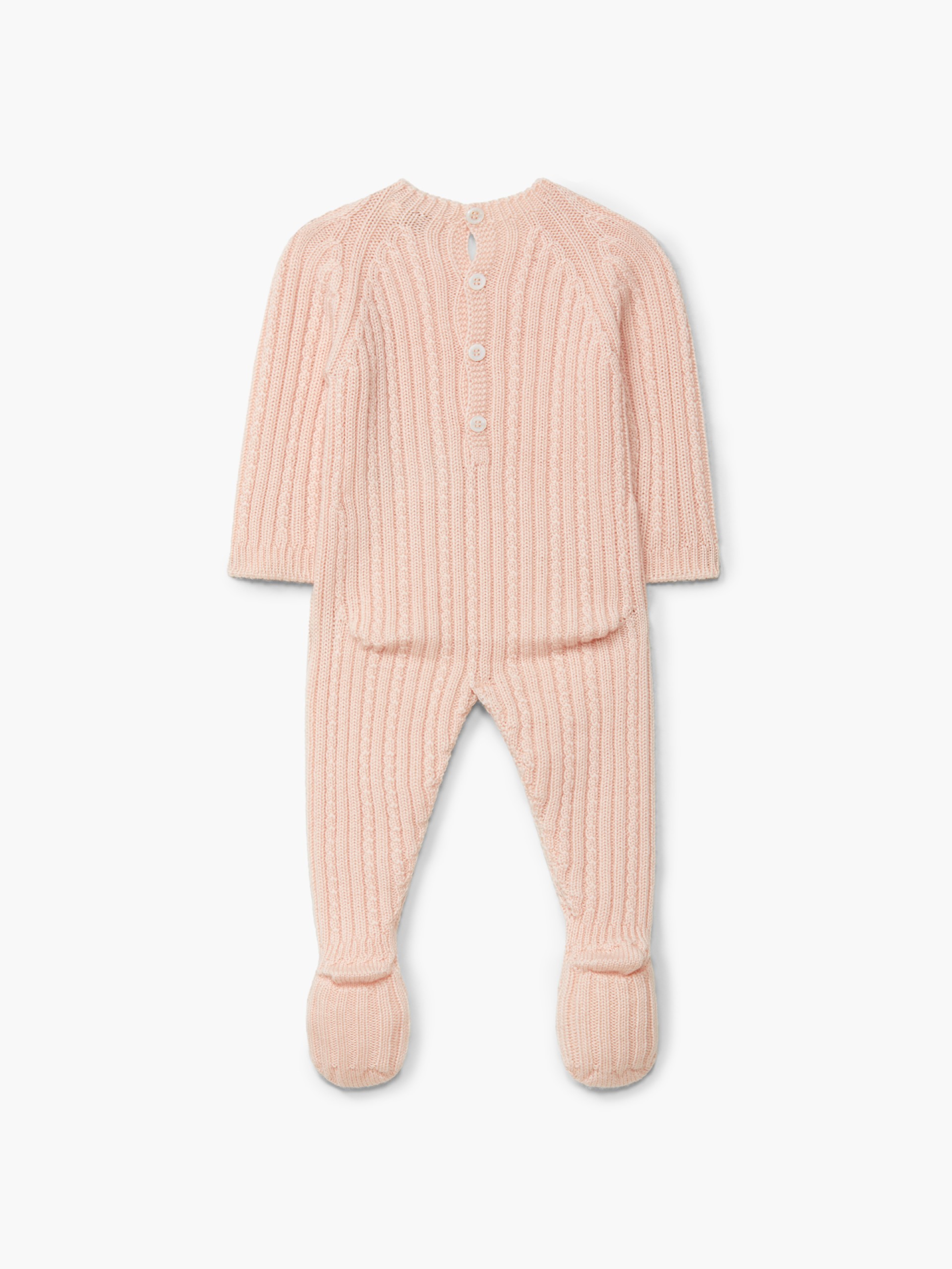 Knitted wool babygrow
