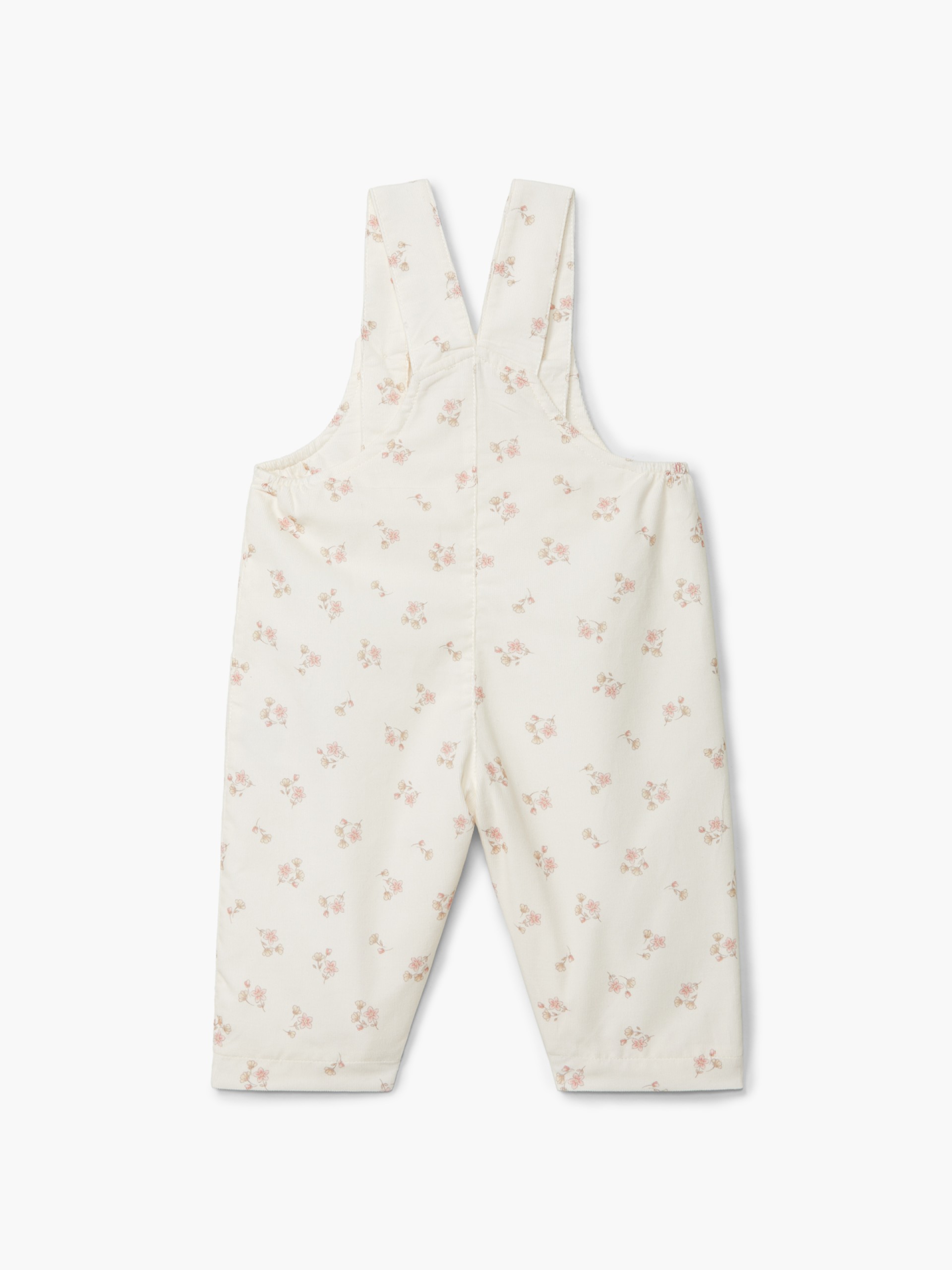 Floral print dungarees