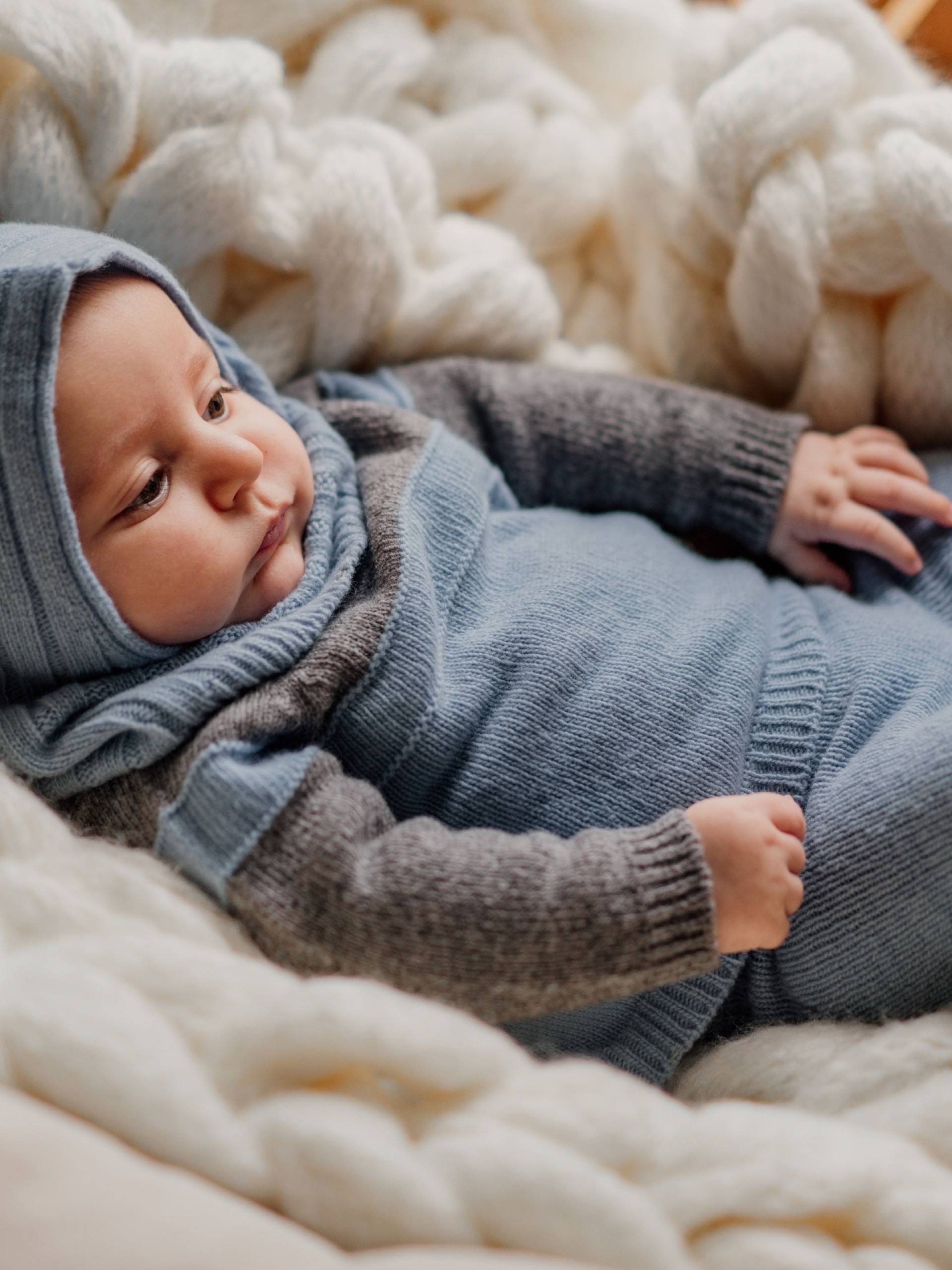 Knitted wool sweater