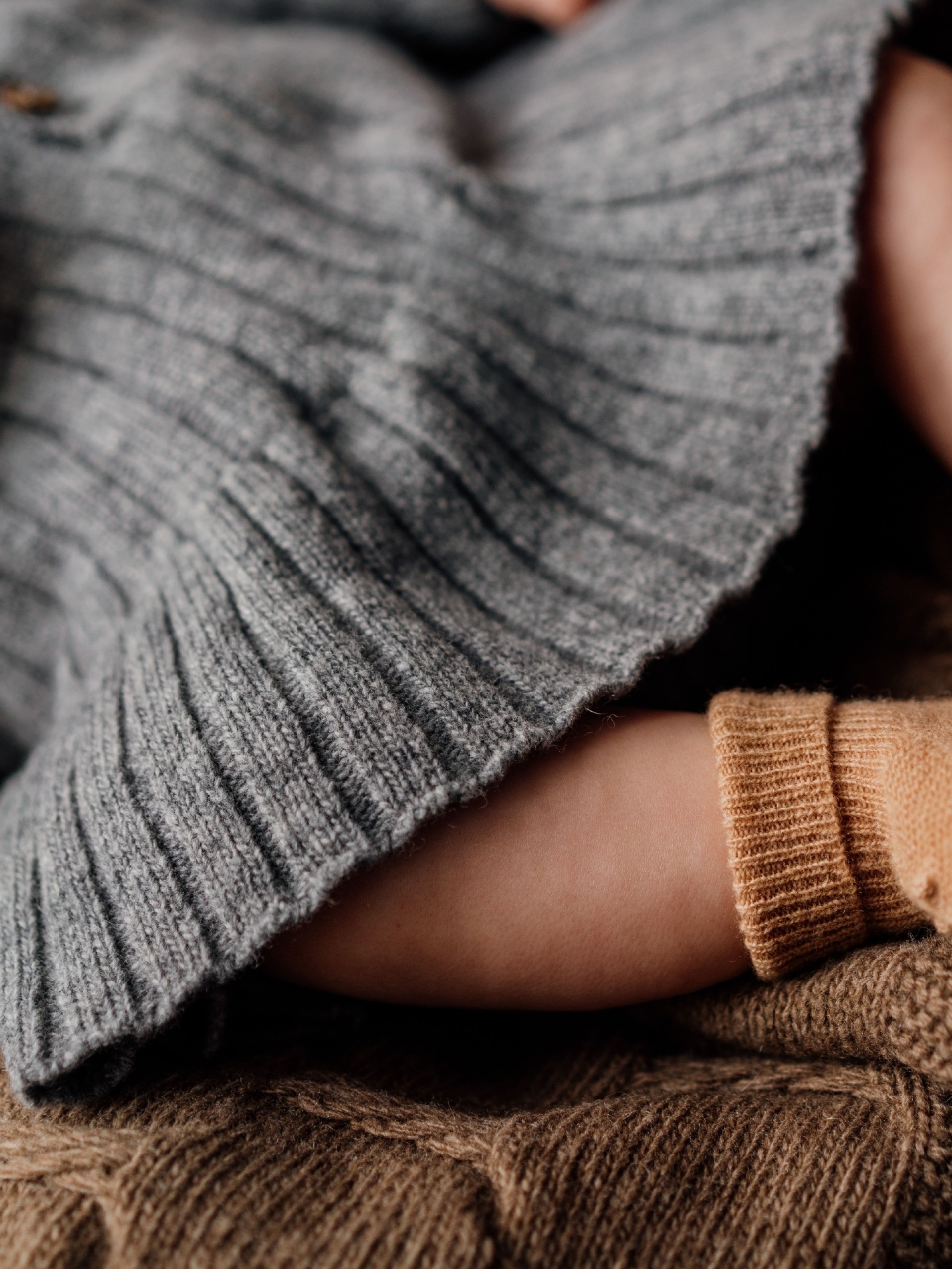 Knitted wool dress