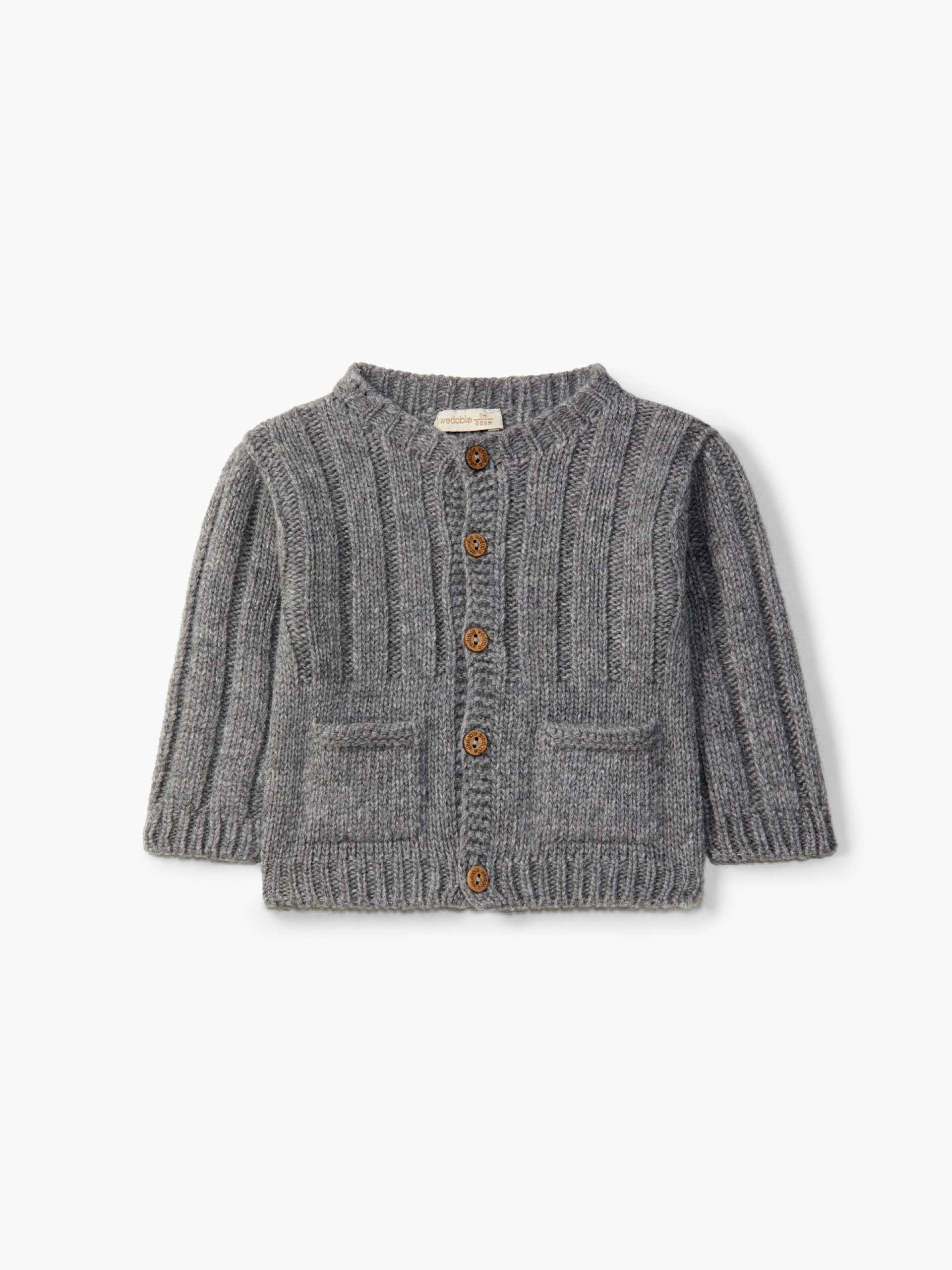 Knitted wool cardigan