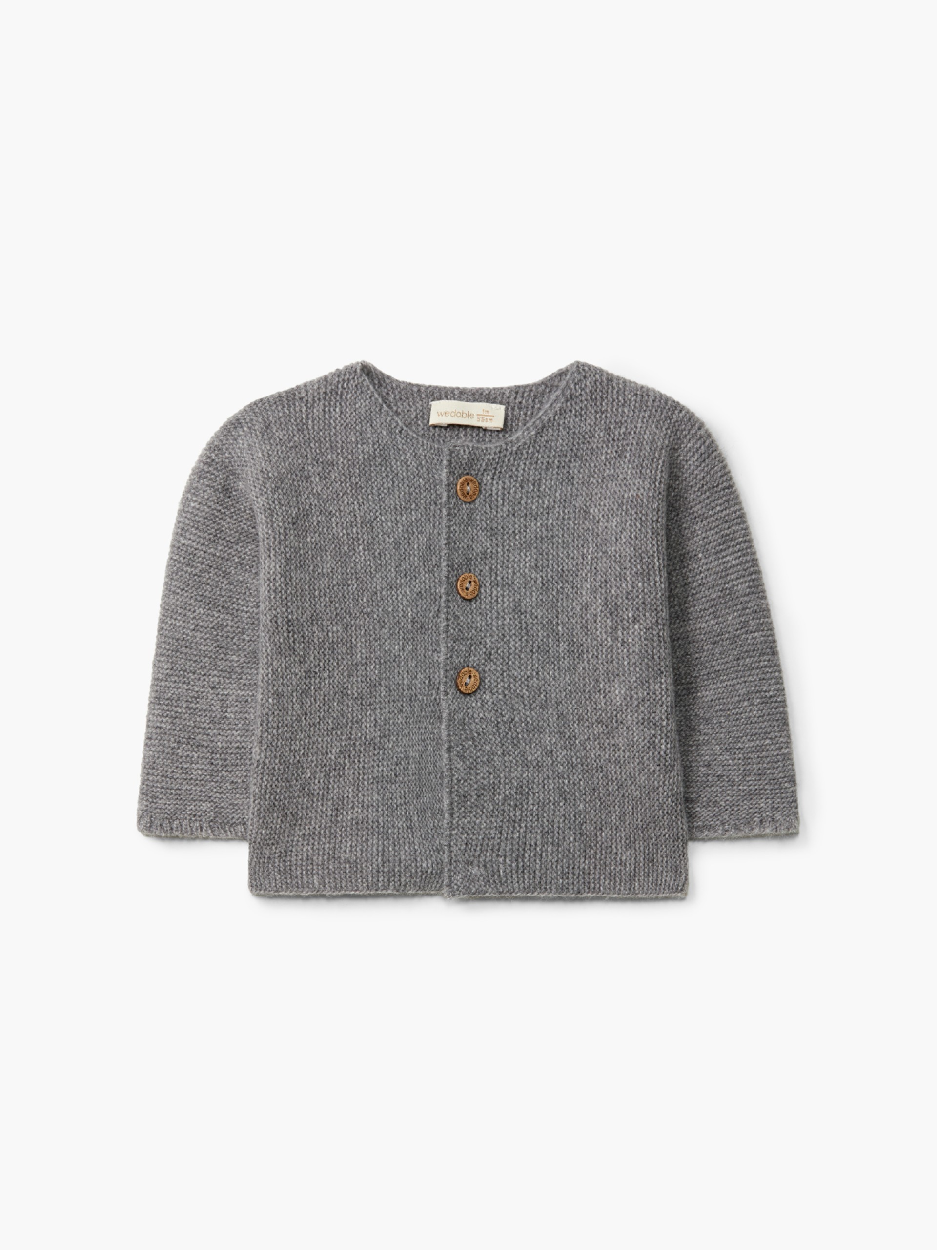 Knitted wool cardigan