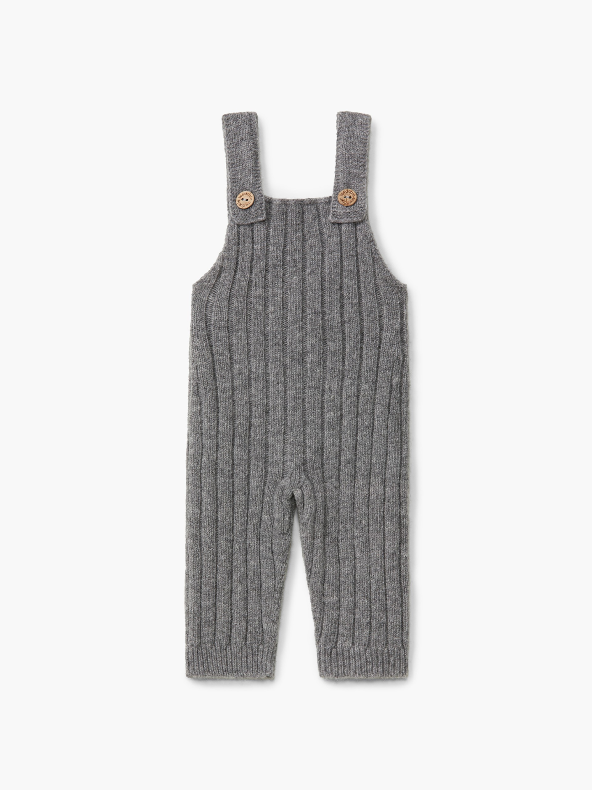 Knitted wool dungarees