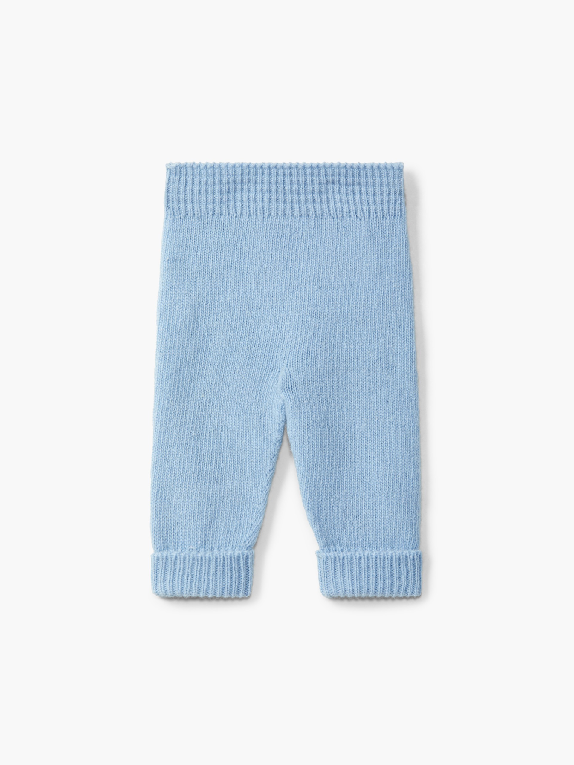 Knitted wool trousers