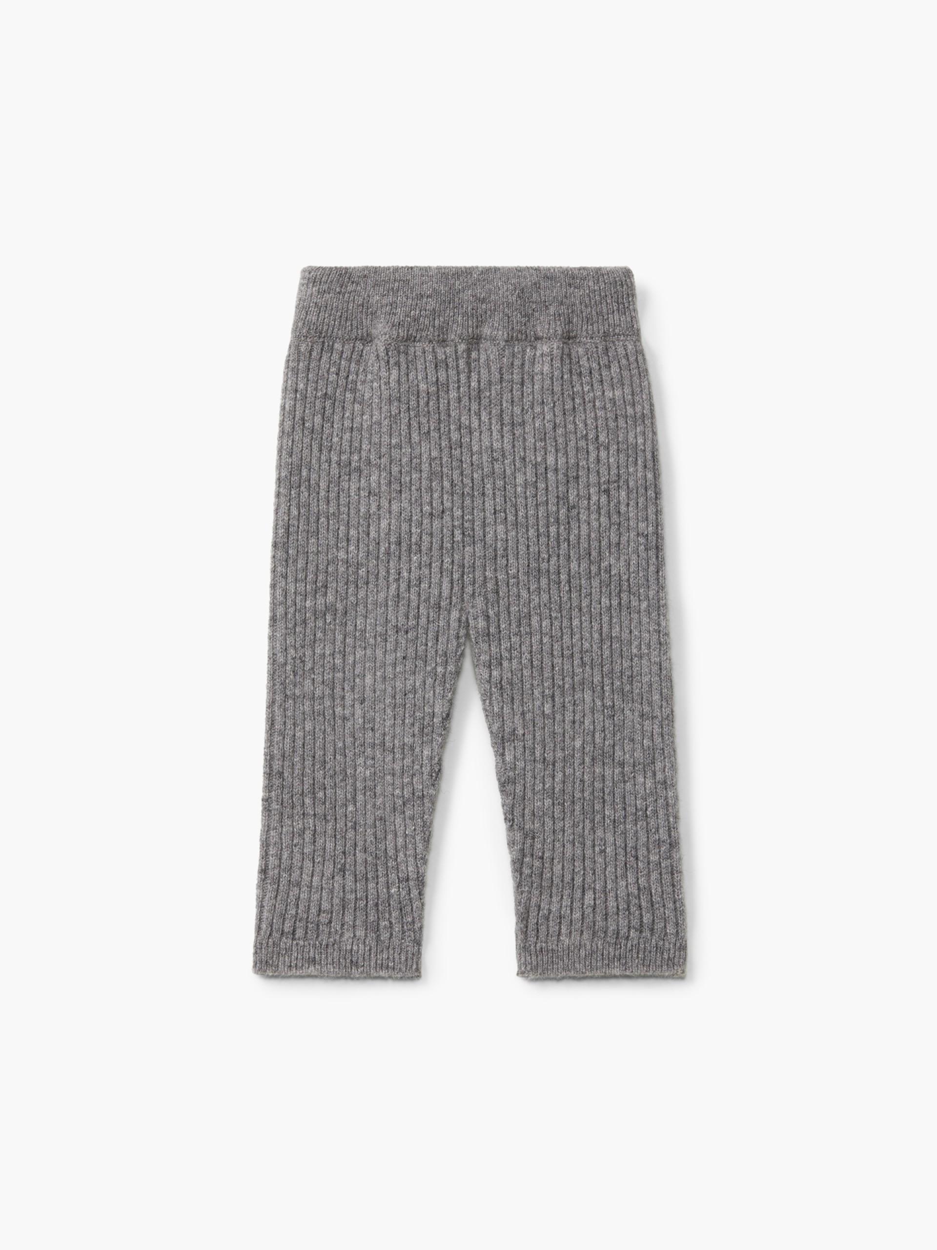 Knitted wool trousers