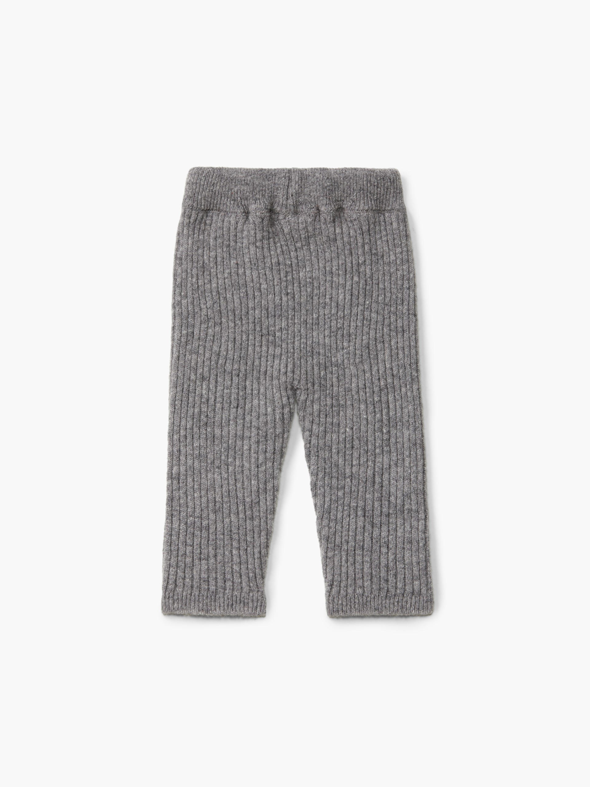 Knitted wool trousers