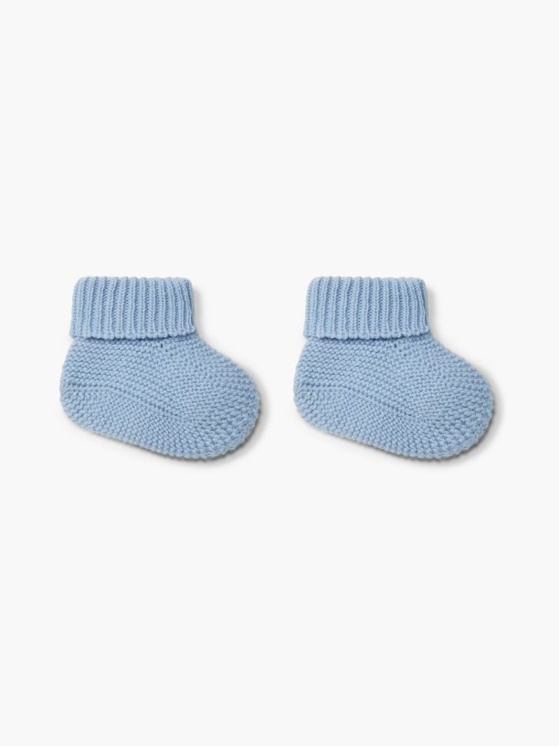 Knitted wool booties Knitted wool booties
