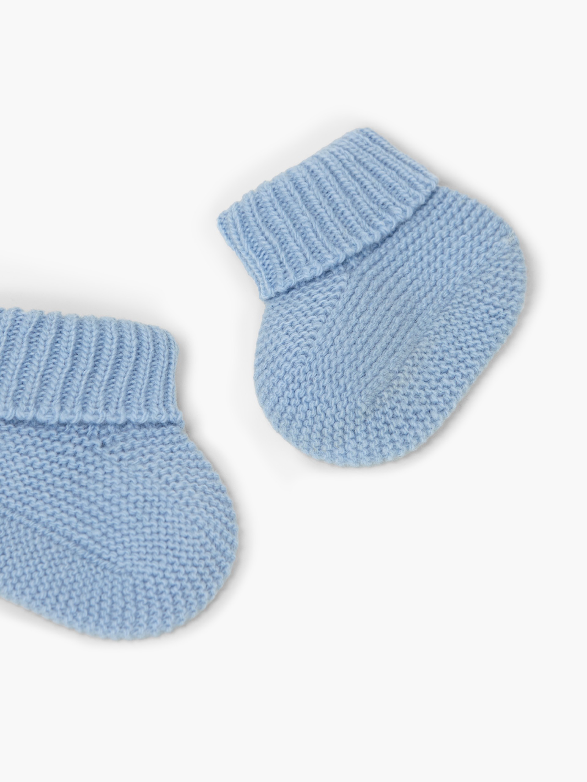 Knitted wool booties
