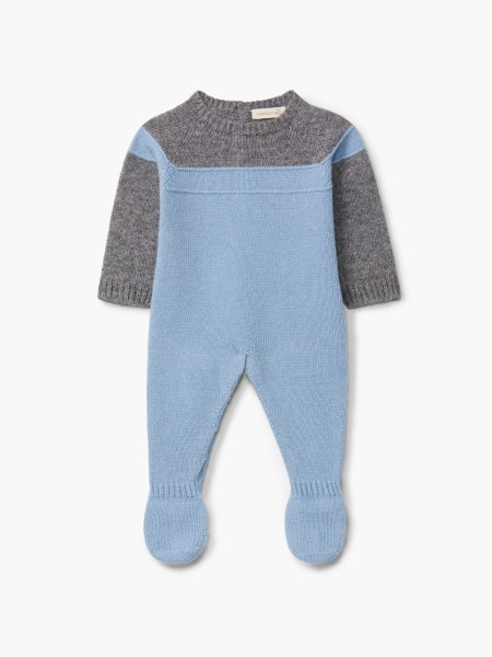 Knitted wool babygrow