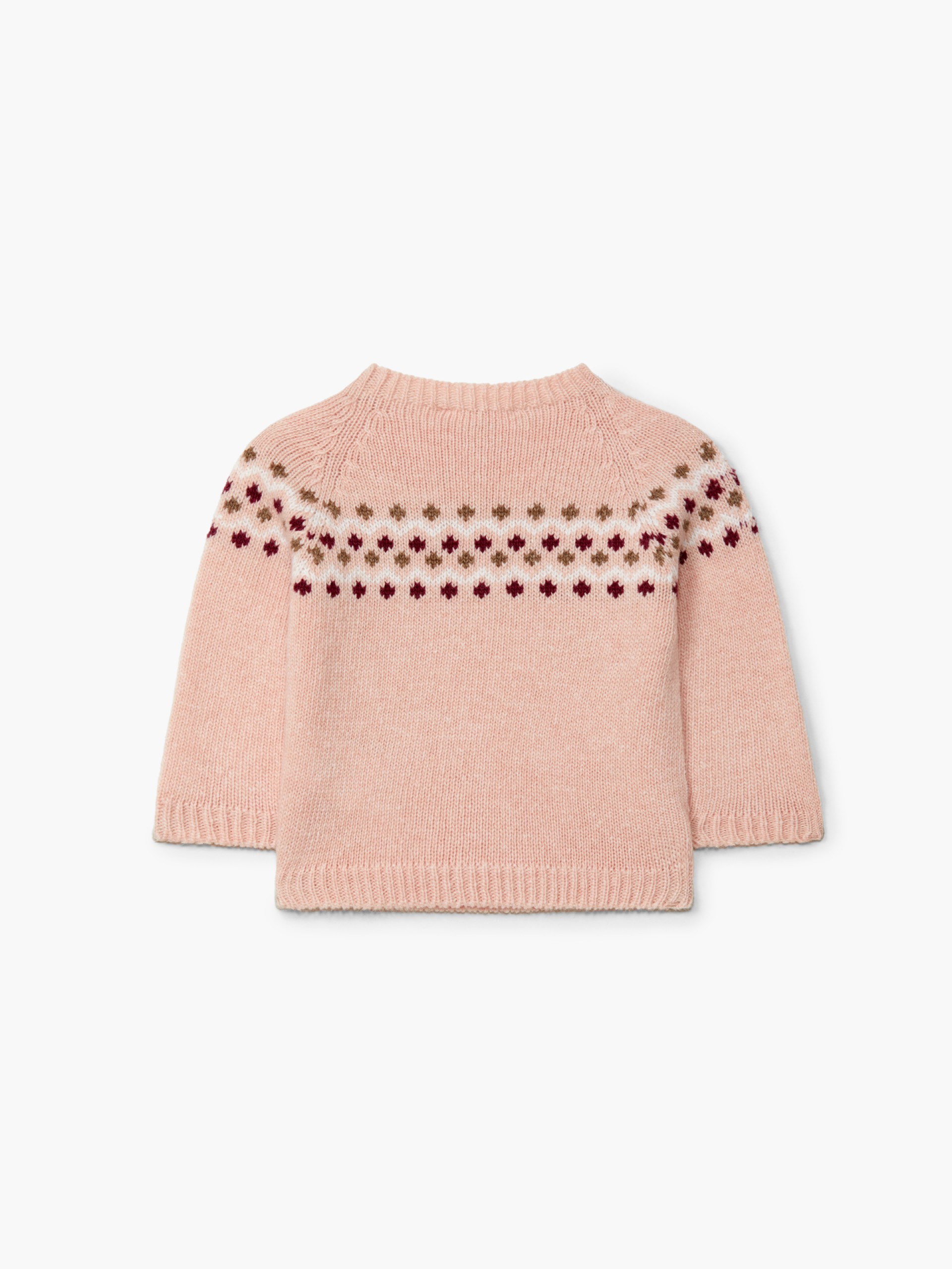 Knitted jacquard sweater
