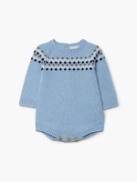 Knitted jacquard shortie Knitted jacquard shortie