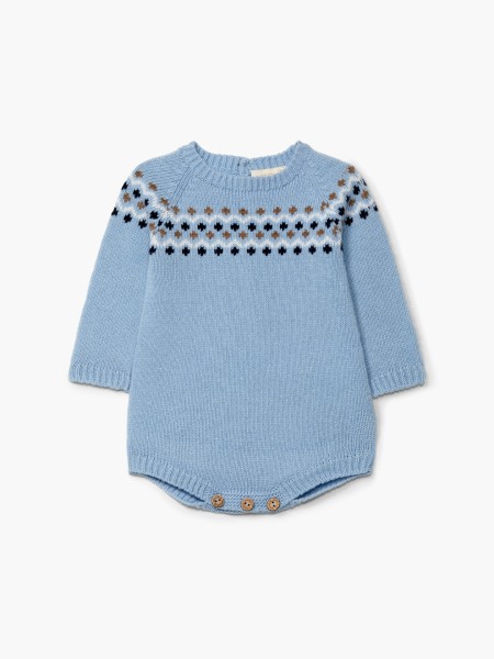 Knitted jacquard shortie