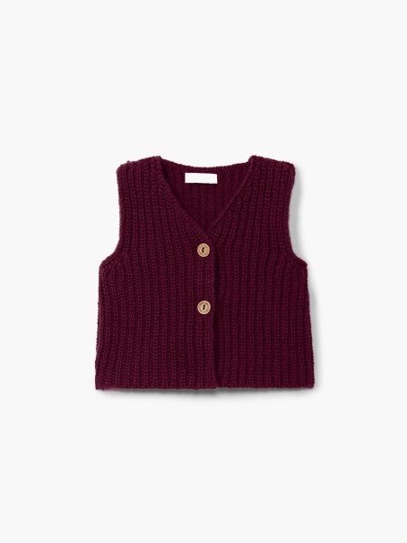 Knitted wool baby vest Knitted wool baby vest