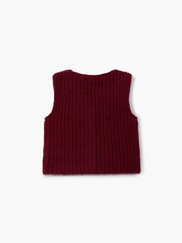 Knitted wool baby vest Knitted wool baby vest