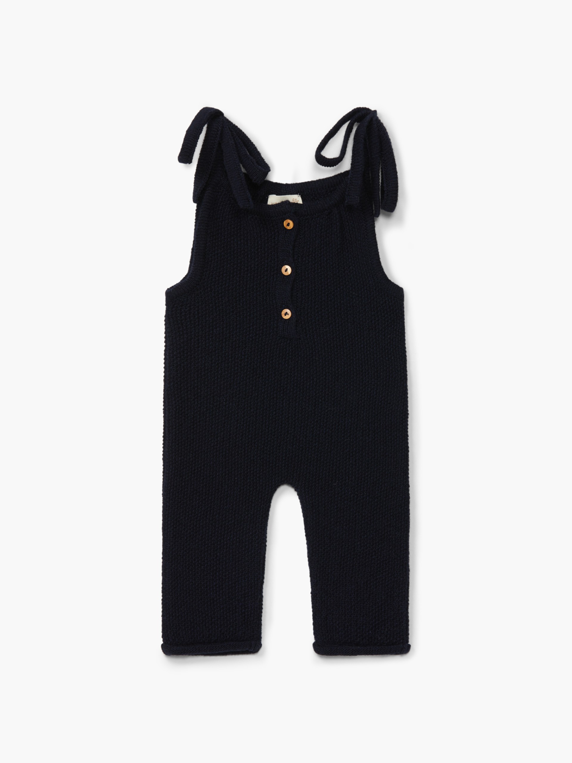 Knitted wool dungarees