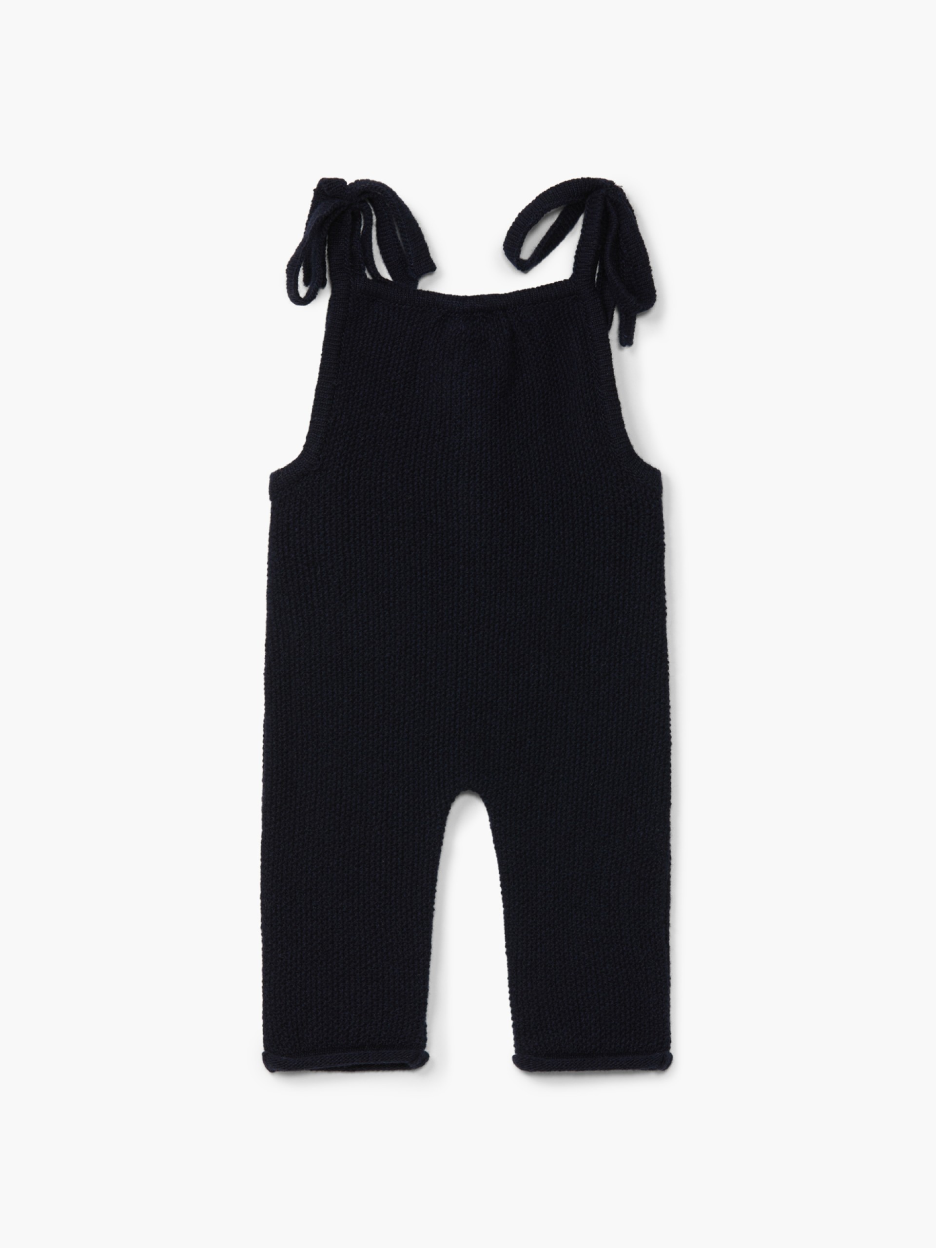 Knitted wool dungarees