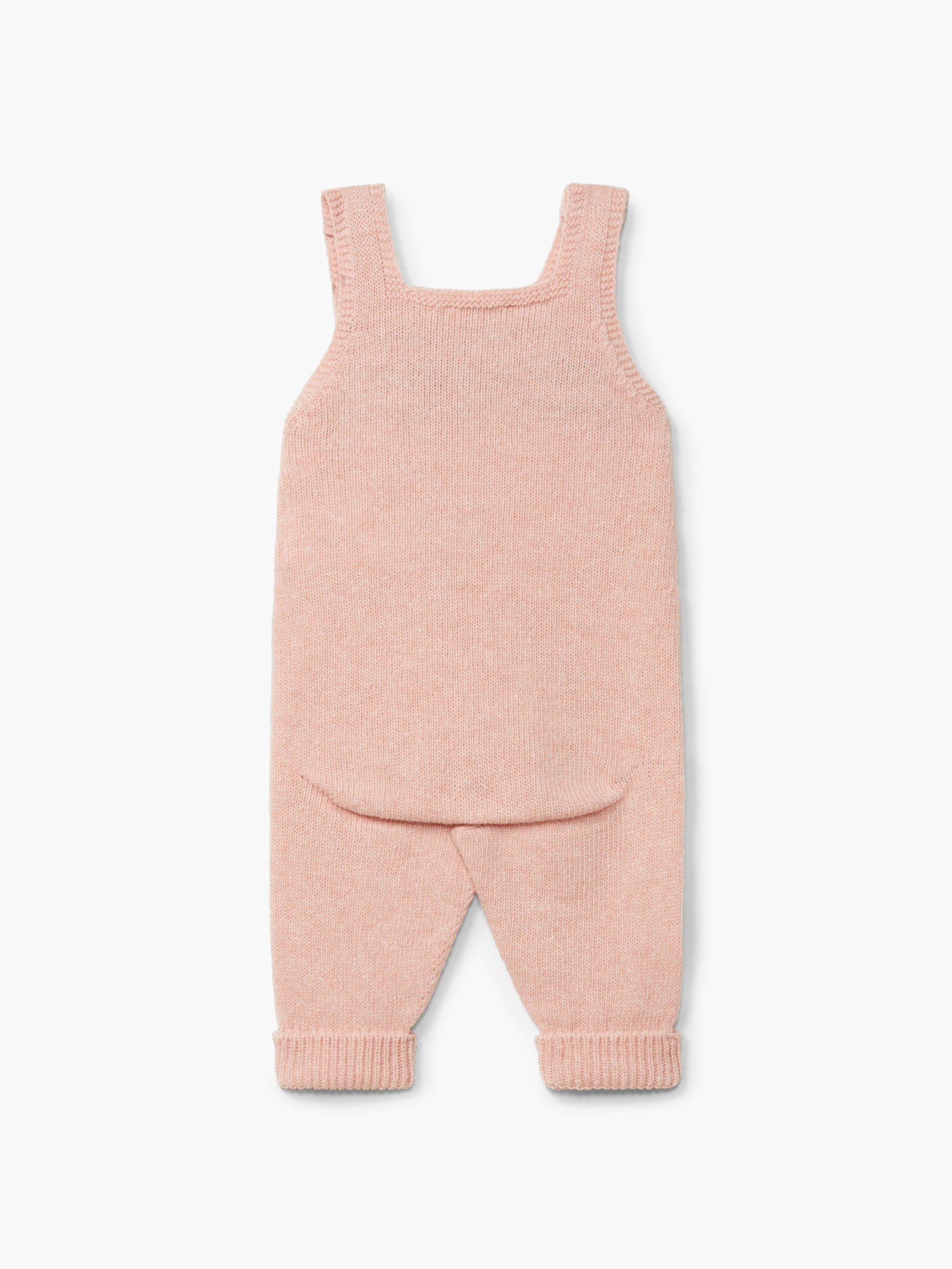 Knitted wool dungarees