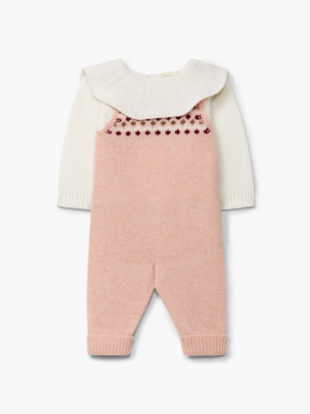 Knitted wool dungarees Knitted wool dungarees