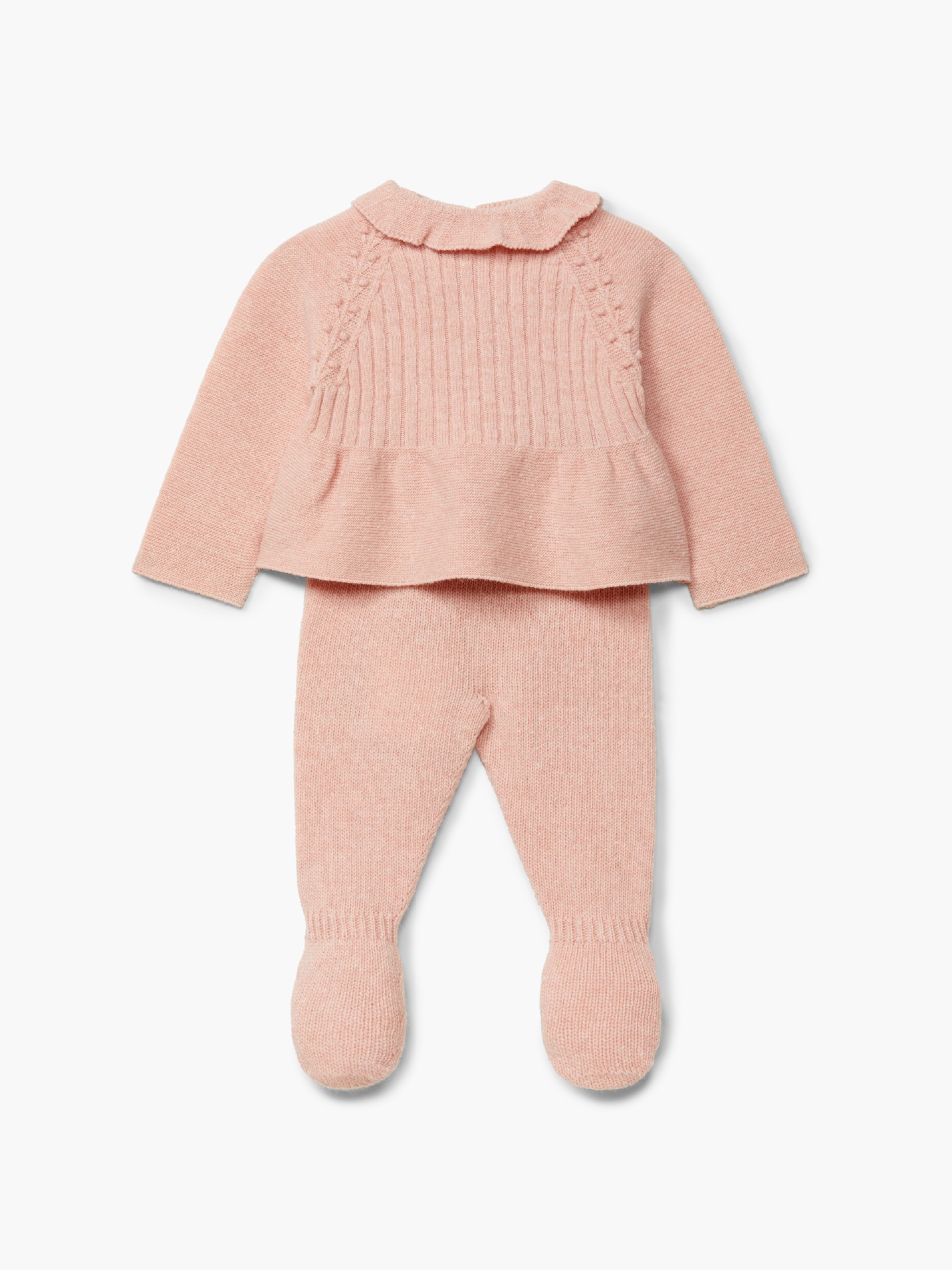 Knitted wool trousers