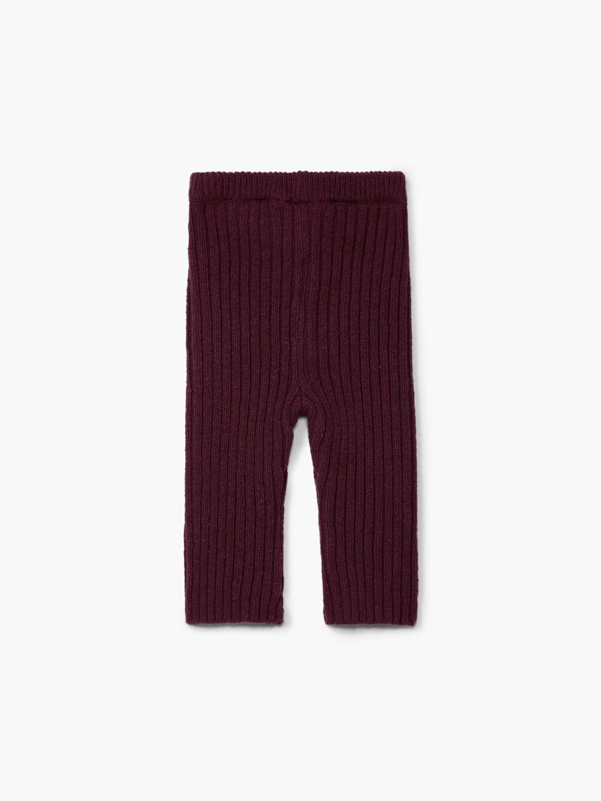 Knitted wool trousers
