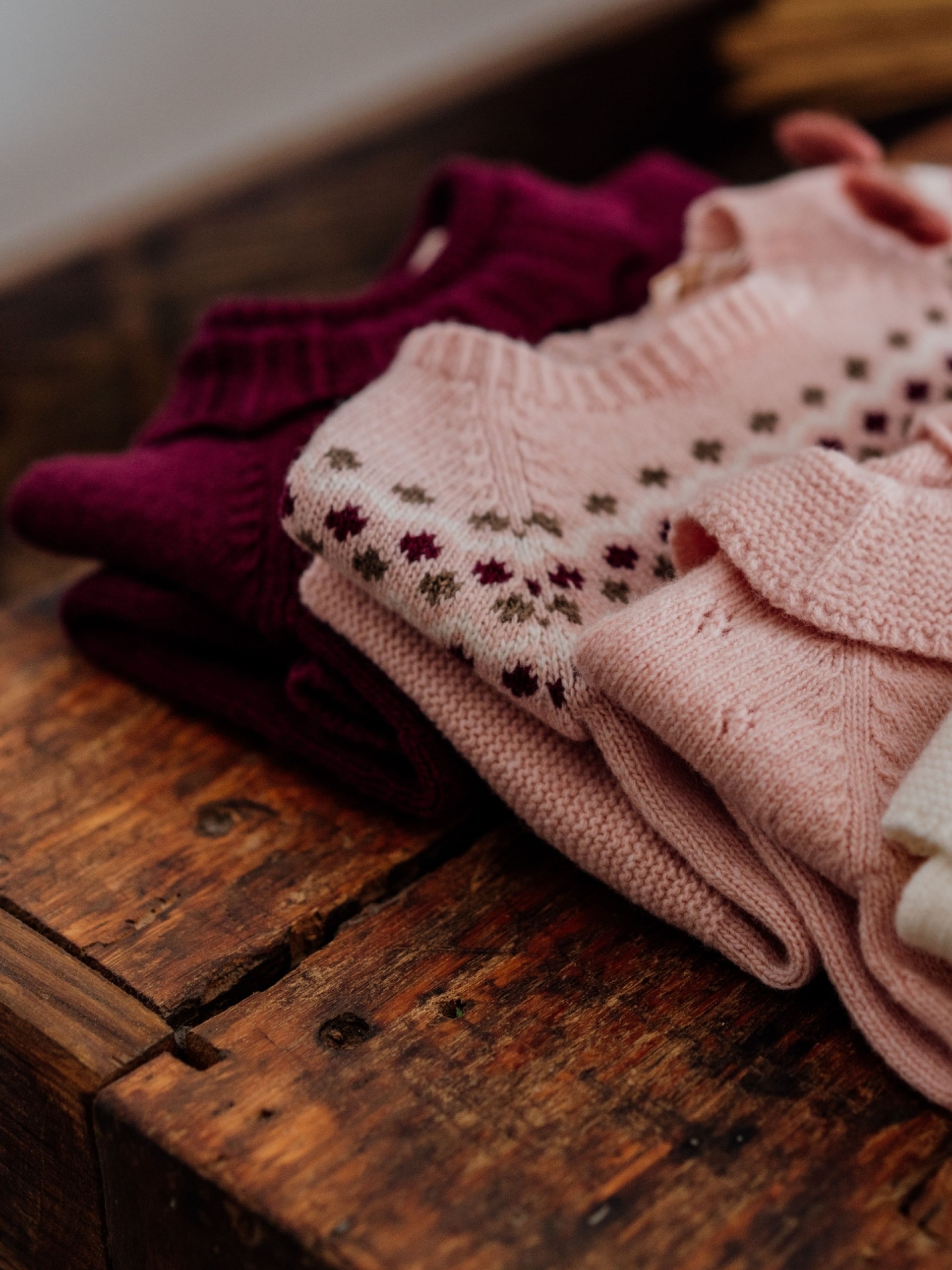 Knitted wool babygrow