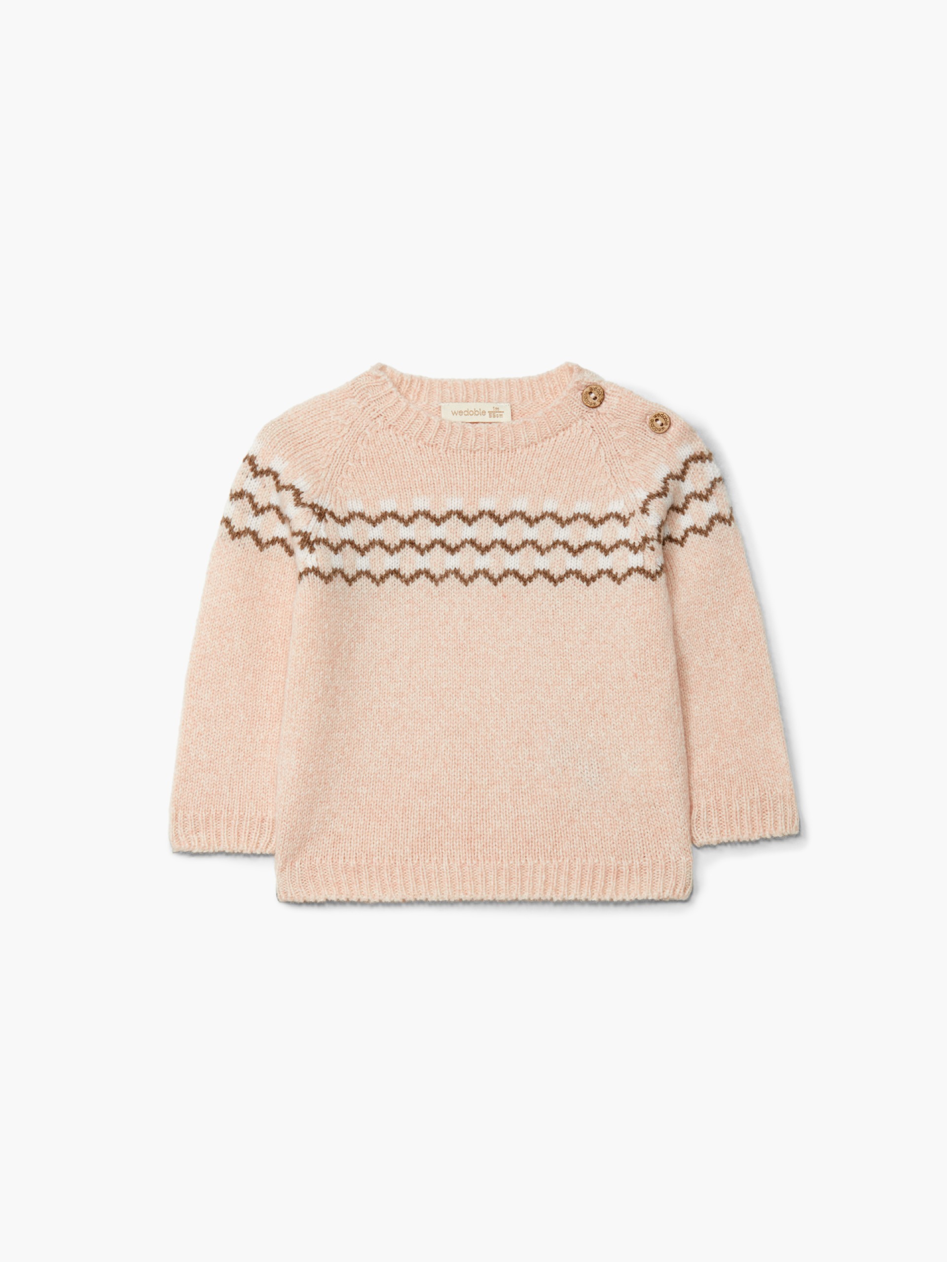 Knitted jacquard sweater