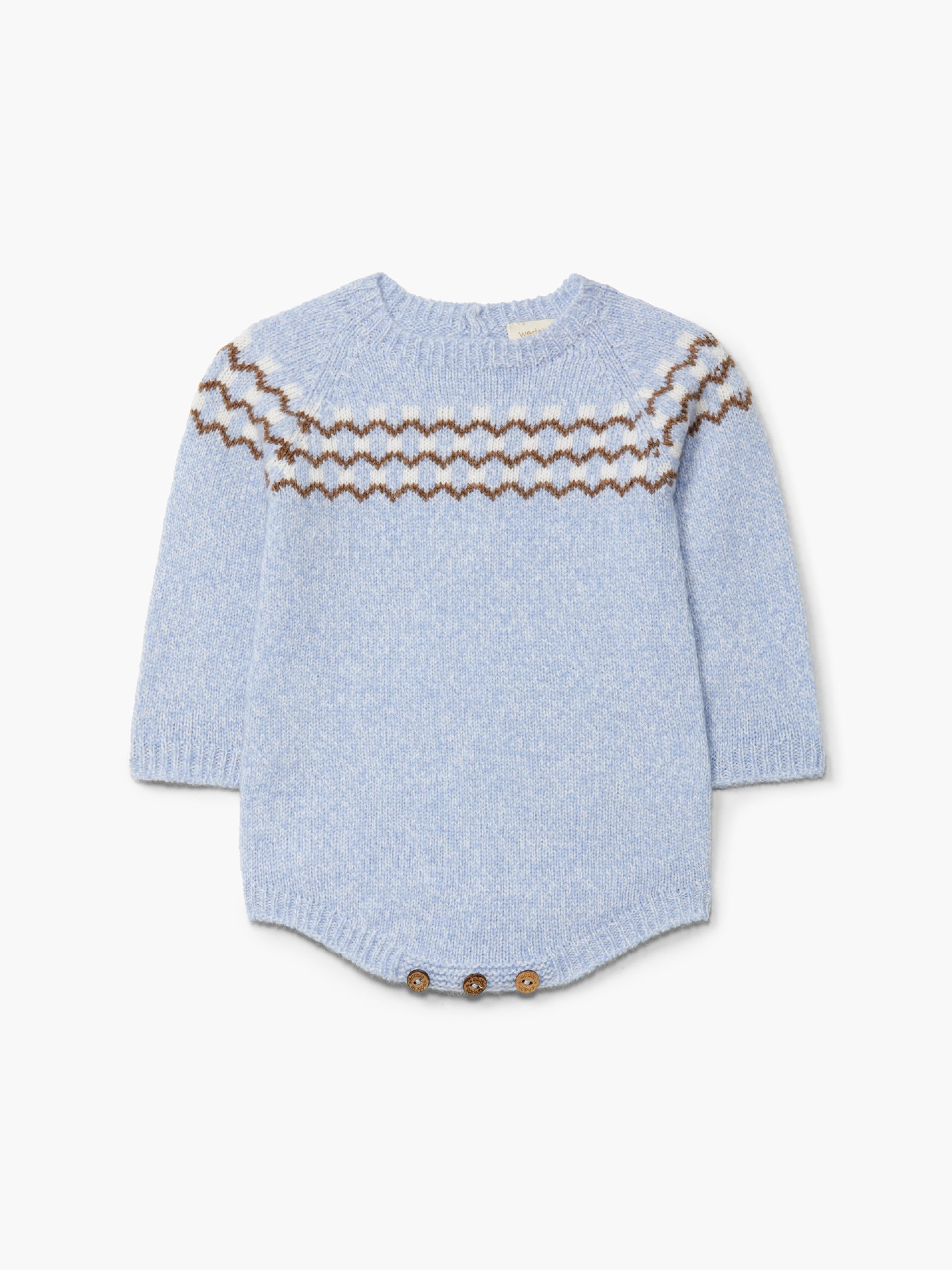 Knitted jacquard shortie